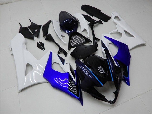 Bleu Blanc Carénage Moto Suzuki GSXR 1000 K5 2005-2006 Bleu Blanc Carénage Moto Suzuki GSXR 1000 K5 2005-2006