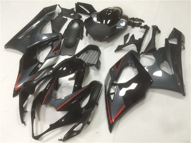 Noir Gris Carénage Moto Suzuki GSXR 1000 K5 2005-2006 Noir Gris Carénage Moto Suzuki GSXR 1000 K5 2005-2006