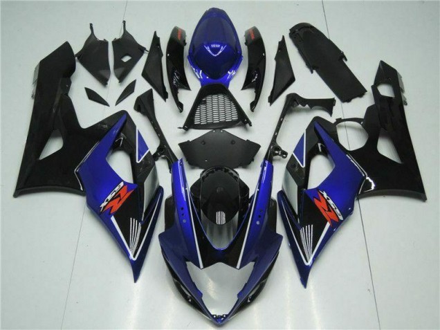 Bleu Noir Carénages Moto Suzuki GSXR 1000 K5 2005-2006 Bleu Noir Carénages Moto Suzuki GSXR 1000 K5 2005-2006