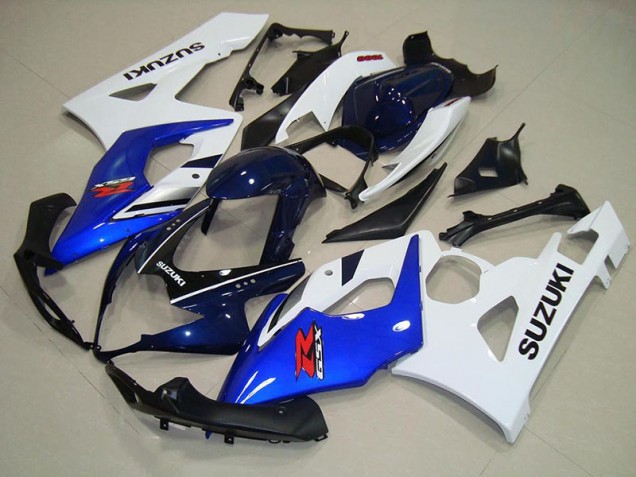 Bleu Blanc Noir Carénage Moto Suzuki GSXR 1000 K5 2005-2006 Bleu Blanc Noir Carénage Moto Suzuki GSXR 1000 K5 2005-2006