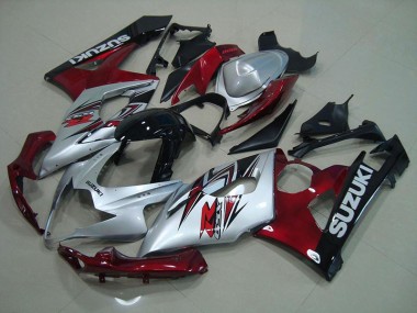 Argent Rouge Carénage Moto Suzuki GSXR 1000 K5 2005-2006