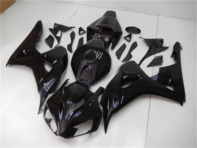 Noir Brillant Carrosserie Moto Honda CBR 1000 RR 2006-2007 Noir Brillant Carrosserie Moto Honda CBR 1000 RR 2006-2007