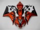 Orange Noir Carénage Moto Honda CBR 1000 RR 2006-2007 Orange Noir Carénage Moto Honda CBR 1000 RR 2006-2007