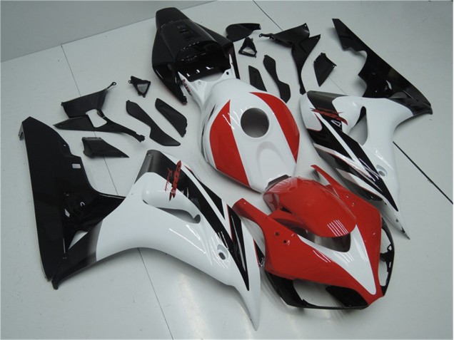 Rouge Blanc Noir Carénages Moto Honda CBR 1000 RR 2006-2007