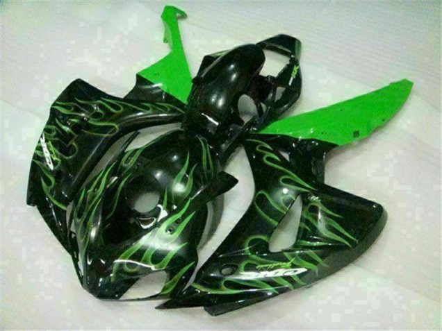 Vert Flamme Noir Carénage Moto Honda CBR 1000 RR 2006-2007 Vert Flamme Noir Carénage Moto Honda CBR 1000 RR 2006-2007