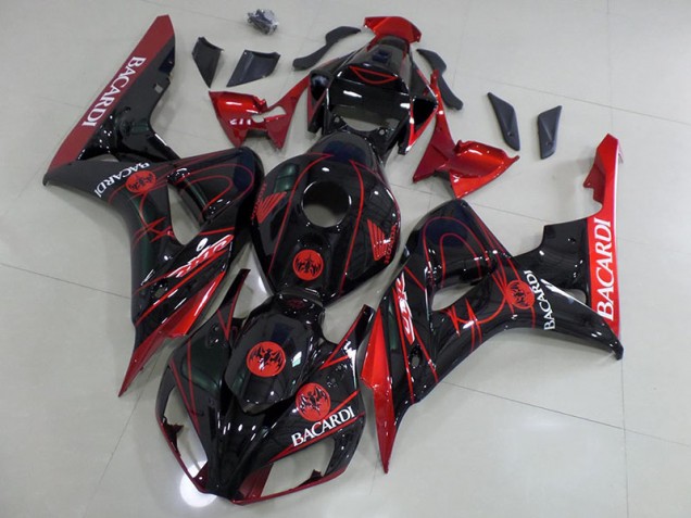 Noir Bacardi Carénage Moto Honda CBR 1000 RR 2006-2007