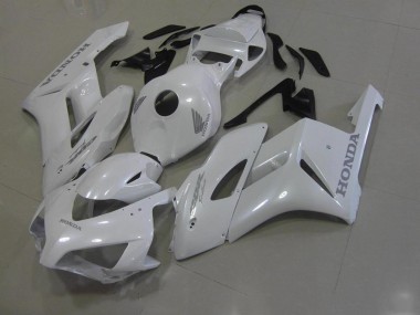 Blanc avec Argent Décalque Carénage Moto Honda CBR 1000 RR 2006-2007