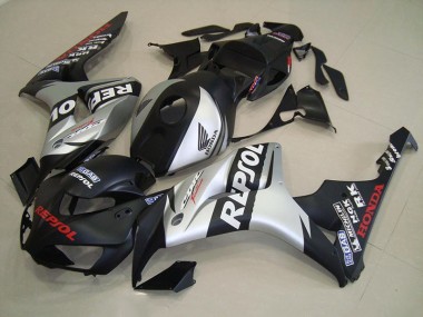 Noir Mat Argent Repsol Carénage Moto Honda CBR 1000 RR 2006-2007