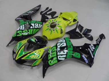 Jaune Vert Rossi Carénage Moto Honda CBR 1000 RR 2006-2007
