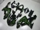 Noir Vert Flamme Carénage Moto Kawasaki ZX10R 2006-2007