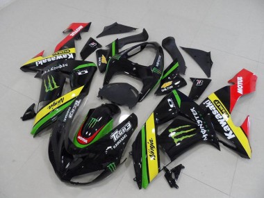 Noir Jaune Monster Carénage Moto Kawasaki ZX10R 2006-2007