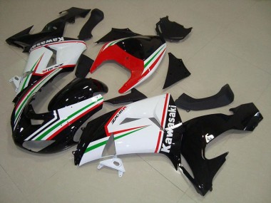 Blanc et Noir Carénage Moto Kawasaki ZX10R 2006-2007