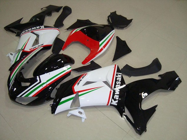 Blanc et Noir Carénage Moto Kawasaki ZX10R 2006-2007