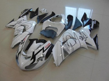 Blanc Corona Carénage Moto Kawasaki ZX10R 2006-2007