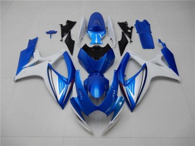Bleu Blanc Carénages Moto Suzuki GSXR 600 / 750 K6 2006-2007