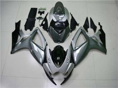 Argent Gris Carénages Moto Suzuki GSXR 600 / 750 K6 2006-2007