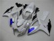 Blanc Bleu Carénages Moto Suzuki GSXR 600 / 750 K6 2006-2007 Blanc Bleu Carénages Moto Suzuki GSXR 600 / 750 K6 2006-2007