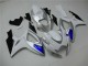 Blanc Bleu Carénages Moto Suzuki GSXR 600 / 750 K6 2006-2007 Blanc Bleu Carénages Moto Suzuki GSXR 600 / 750 K6 2006-2007