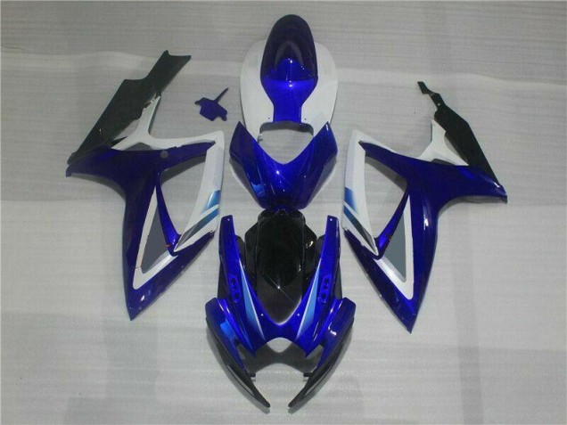 Bleu Blanc Carénage Moto Suzuki GSXR 600 / 750 K6 2006-2007 Bleu Blanc Carénage Moto Suzuki GSXR 600 / 750 K6 2006-2007
