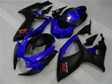 Bleu Noir Carénages Moto Suzuki GSXR 600 / 750 K6 2006-2007
