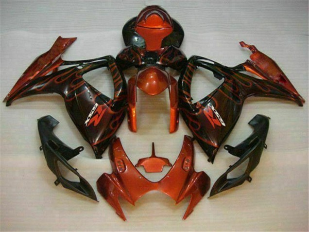 Rouge Carénage Moto Suzuki GSXR 600 / 750 K6 2006-2007 Rouge Carénage Moto Suzuki GSXR 600 / 750 K6 2006-2007