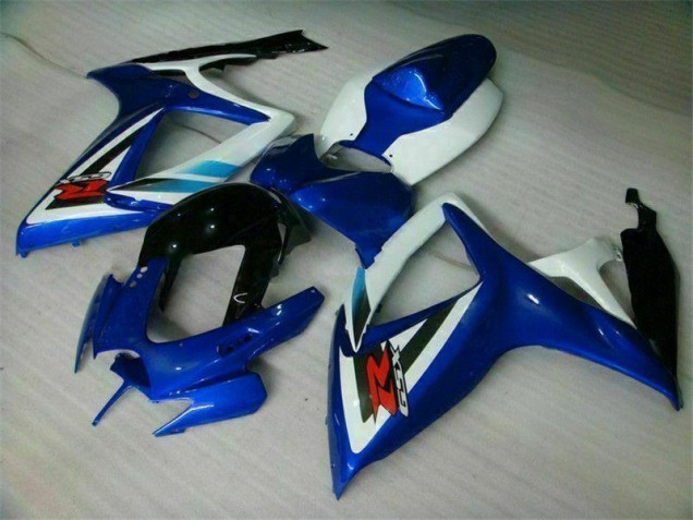 Bleu Blanc Carrosserie Moto Suzuki GSXR 600 / 750 K6 2006-2007 Bleu Blanc Carrosserie Moto Suzuki GSXR 600 / 750 K6 2006-2007