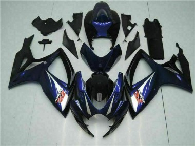 Noir Bleu Carénage Moto Suzuki GSXR 600 / 750 K6 2006-2007