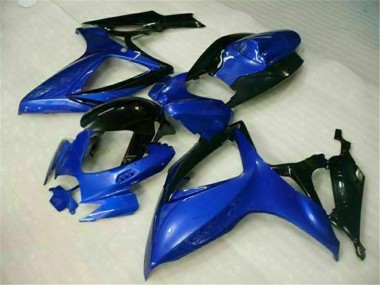 Bleu Carénages Moto de Rechange Suzuki GSXR 600 / 750 K6 2006-2007