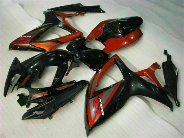 Noir Rouge Carrosserie Moto Suzuki GSXR 600 / 750 K6 2006-2007 Noir Rouge Carrosserie Moto Suzuki GSXR 600 / 750 K6 2006-2007