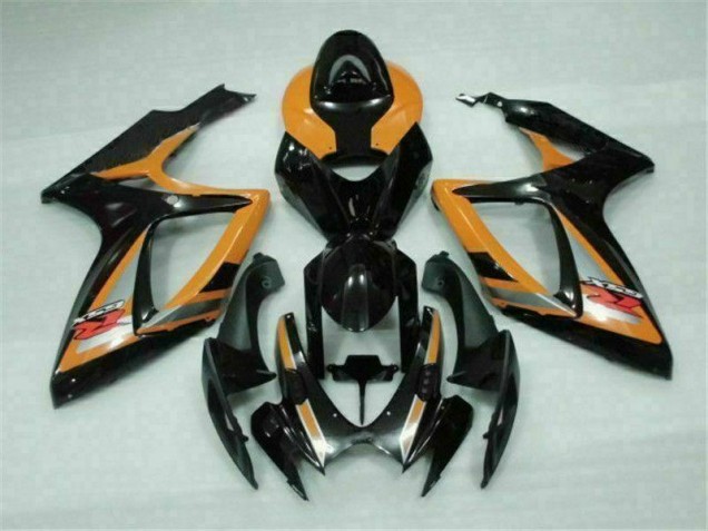Noir Orange Carénage Moto Suzuki GSXR 600 / 750 K6 2006-2007 Noir Orange Carénage Moto Suzuki GSXR 600 / 750 K6 2006-2007