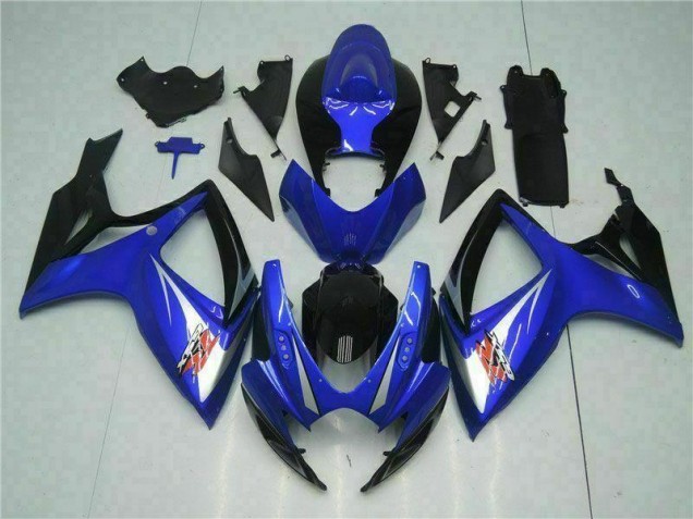 Bleu Kit Carénages Motos & Plastique Suzuki GSXR 600 / 750 K6 2006-2007 Bleu Kit Carénages Motos & Plastique Suzuki GSXR 600 / 750 K6 2006-2007