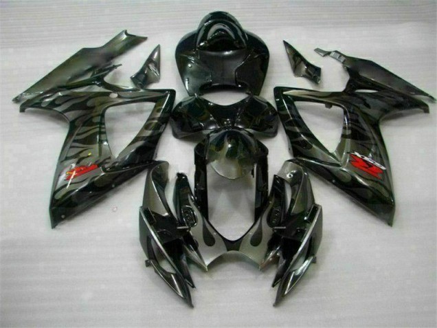 Noir Kit Carénages Motos & Plastique Suzuki GSXR 600 / 750 K6 2006-2007 Noir Kit Carénages Motos & Plastique Suzuki GSXR 600 / 750 K6 2006-2007