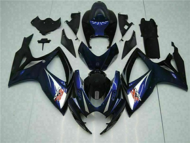 Noir Bleu Carrosserie Moto Suzuki GSXR 600 / 750 K6 2006-2007 Noir Bleu Carrosserie Moto Suzuki GSXR 600 / 750 K6 2006-2007