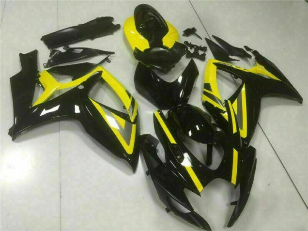 Noir Carénages Moto Suzuki GSXR 600 / 750 K6 2006-2007