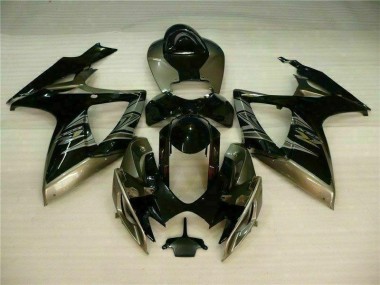 Noir Gris Carénage Moto Suzuki GSXR 600 / 750 K6 2006-2007
