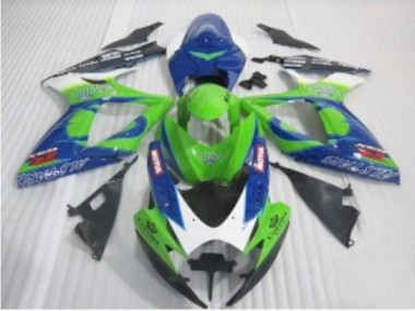 Bleu Vert Carénage Moto Suzuki GSXR 600 / 750 K6 2006-2007