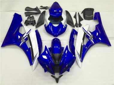 Bleu Blanc Carénage Moto Yamaha R6 2006-2007