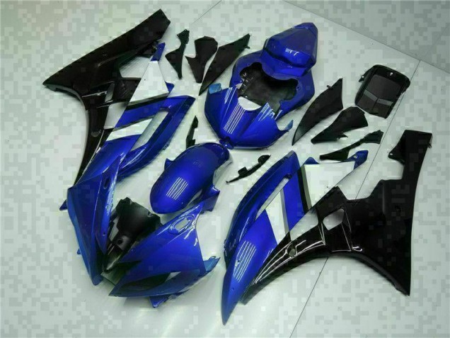 Bleu Noir Kit Carénages Motos & Plastique Yamaha R6 2006-2007