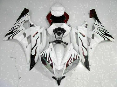 Blanc Carénages Moto Yamaha R6 2006-2007
