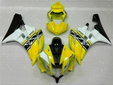 Jaune Blanc Noir Carénages Moto Yamaha R6 2006-2007