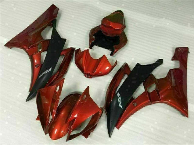 Rouge Carénage Moto Yamaha R6 2006-2007 Rouge Carénage Moto Yamaha R6 2006-2007