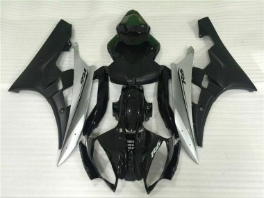 Argent Noir Carénage Moto Yamaha R6 2006-2007
