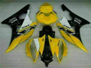 Jaune Noir Carénages Moto Yamaha R6 2006-2007