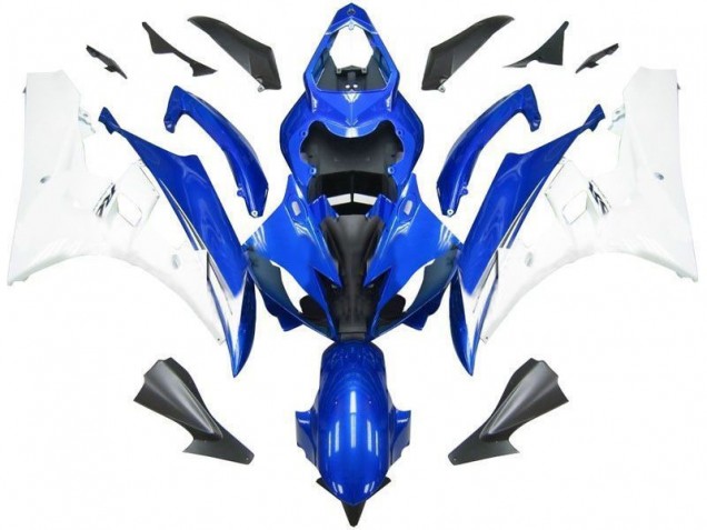 Bleu Blanc Carrosserie Moto Yamaha R6 2006-2007 Bleu Blanc Carrosserie Moto Yamaha R6 2006-2007