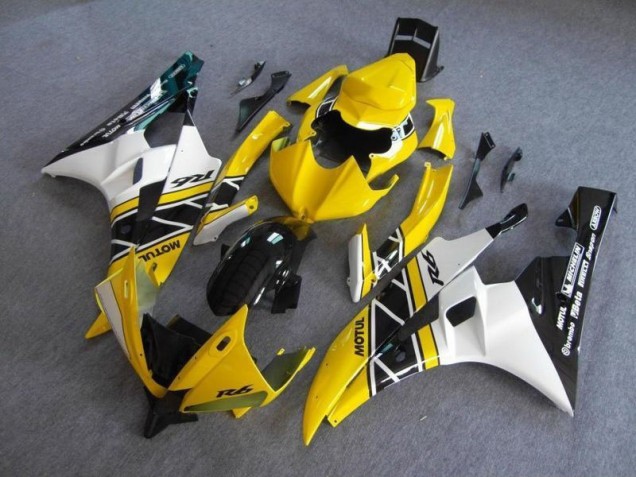 Jaune Noir Carénage Moto Yamaha R6 2006-2007