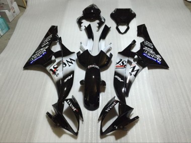 Noir Brillant Carénage Moto Yamaha R6 2006-2007
