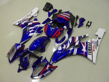 Rouge Bleu Star Carénage Moto Yamaha R6 2006-2007