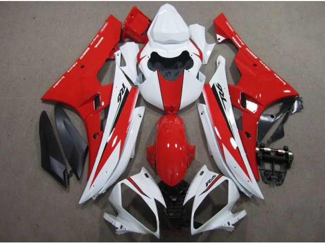 Blanc Rouge Noir Décalque Carénage Moto Yamaha R6 2006-2007