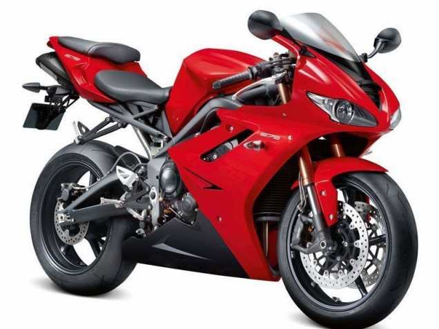 Rouge Noir Carénage Moto Triumph Daytona 675 Triple 2006-2008 Rouge Noir Carénage Moto Triumph Daytona 675 Triple 2006-2008