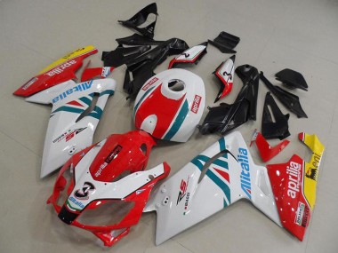 Rouge et Wihte Carénage Moto Aprilia RS 125 2006-2011